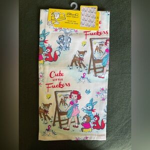 Blue Q “Cute little Fuckers” dish towel